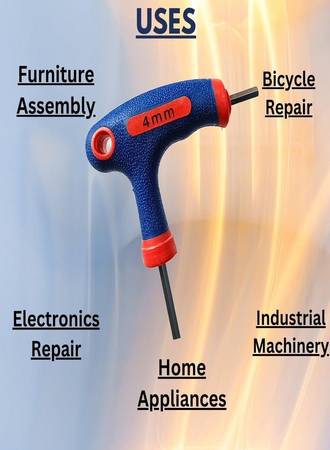 BYTE FORGE T-TYPE ALLEN KEY, 4MM WITH RUBBER GRIP - Image 5